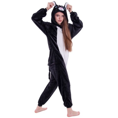 Piżama Czarny Kot 176 XL