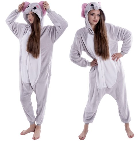 Piżama Słoń Szary 176 XL