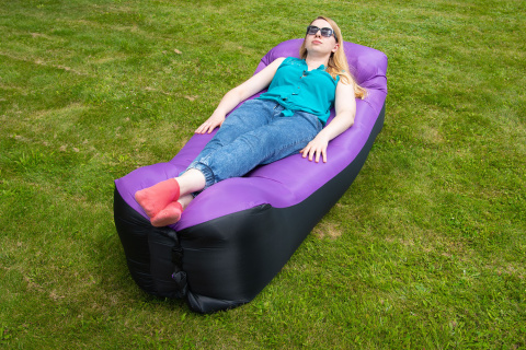 Lazy Bag Fioletowo-Czarny