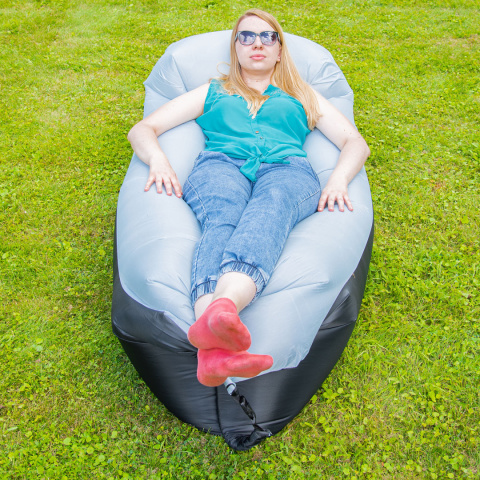 Lazy Bag Szaro-Czarny